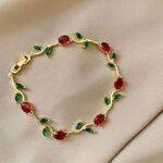 Elegant Gold-Plated Fern Leaf Earrings - Image 6