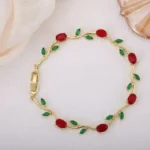 Elegant Gold-Plated Fern Leaf Earrings - Image 5