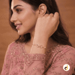 Gold plated infinity bracelet for women and girls with elegant symbol design
