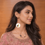 Lavender & Rose Floral Vine Necklace for Women – Gold Plated Crystal Necklace